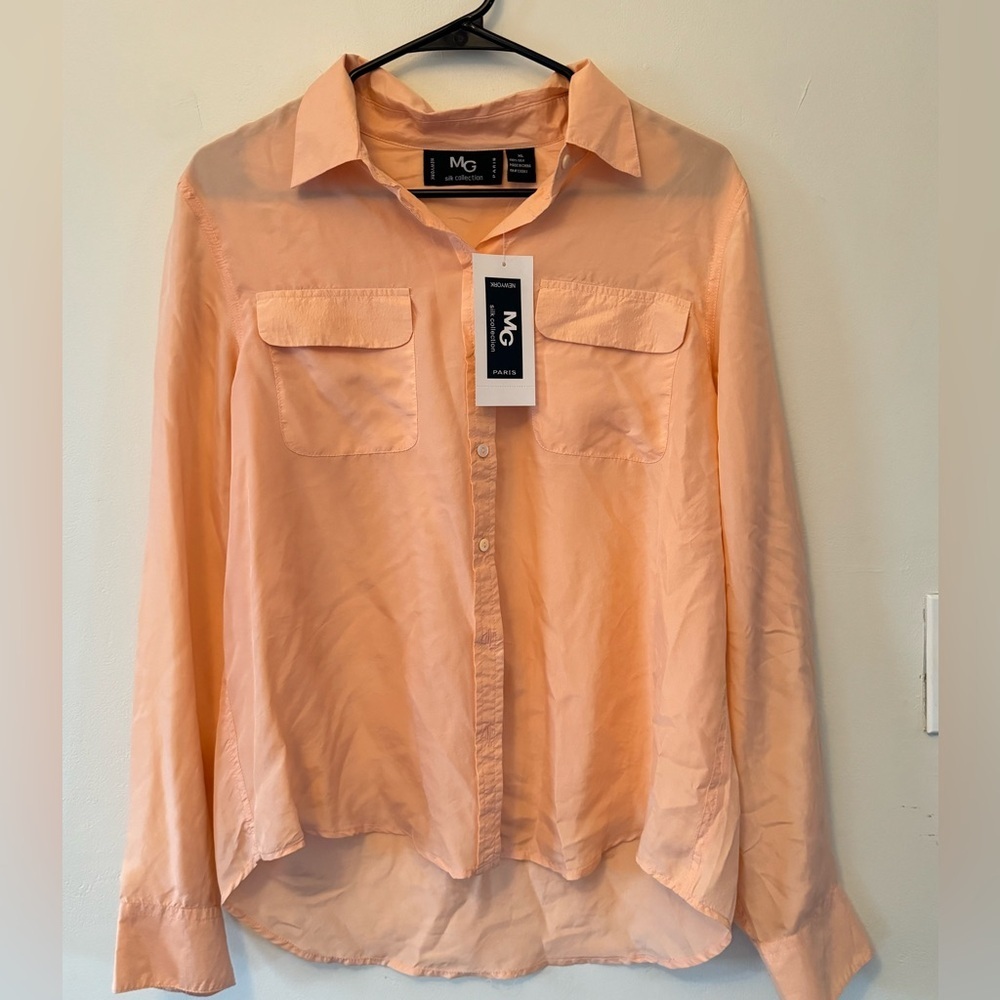 Women’s Silk Button Up blouse size XL